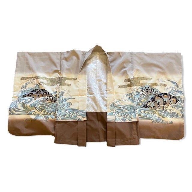 USED (Boys) 753 Hakama Kimono set 5yrs #K005 (FREE SHIPPING) - shimazakura