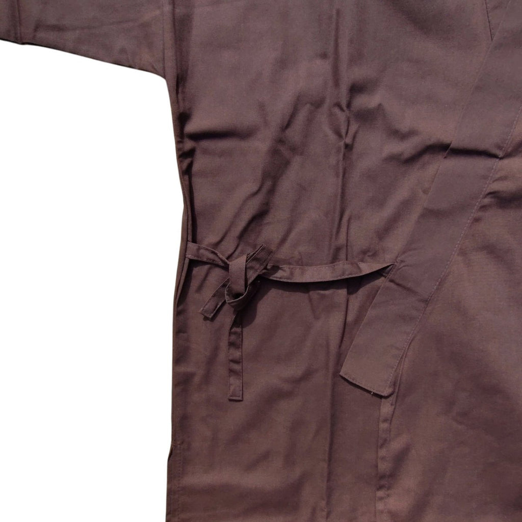 Men's Brown Stylish Mix Fiber Samue 2 Piece set / L, 3L - shimazakura