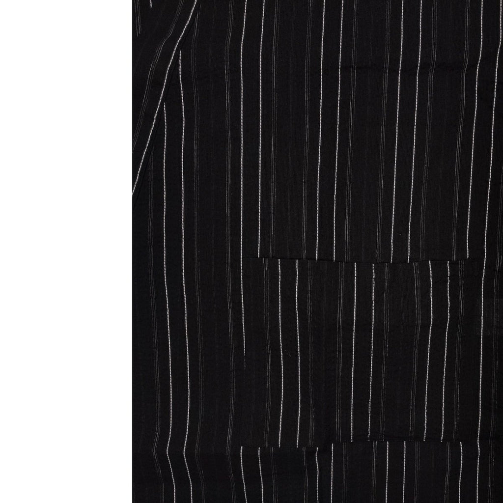 Men's Mix Fiber Black Stripe Jinbei (L, LL) - shimazakura