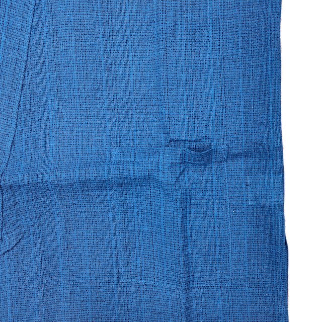 Men's Mix Fiber Plain Blue Jinbei (L, LL) - shimazakura