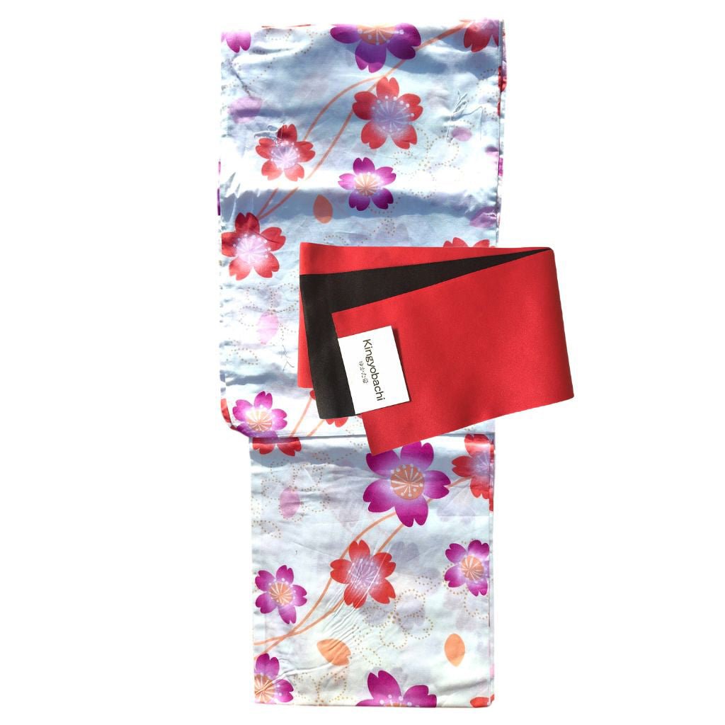 Women's Cotton Pink Cherry Blossom Yukata (YUKATA ONLY) - shimazakura