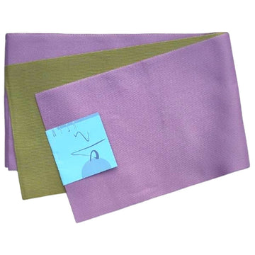 Women's Smoky Purple and Matcha Green Reversible Yukata Obi - shimazakura