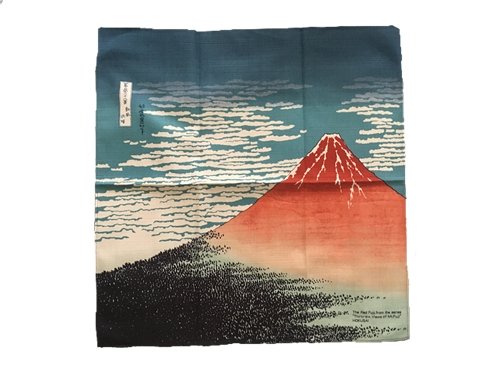 Furoshiki Handkerchief Red Mt. Fuji Akafuji - shimazakura