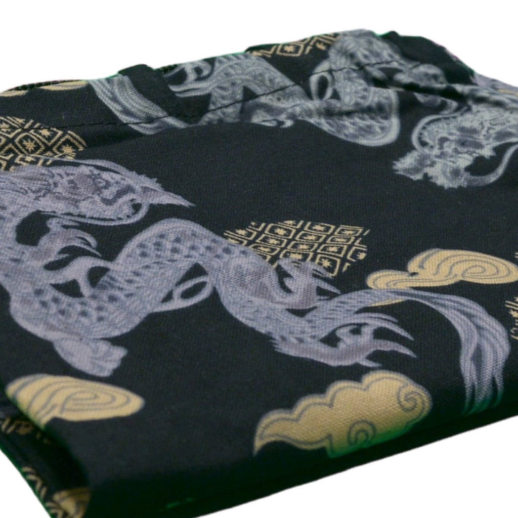 Men's Cotton Stylish Dragon Kimono Bag - shimazakura