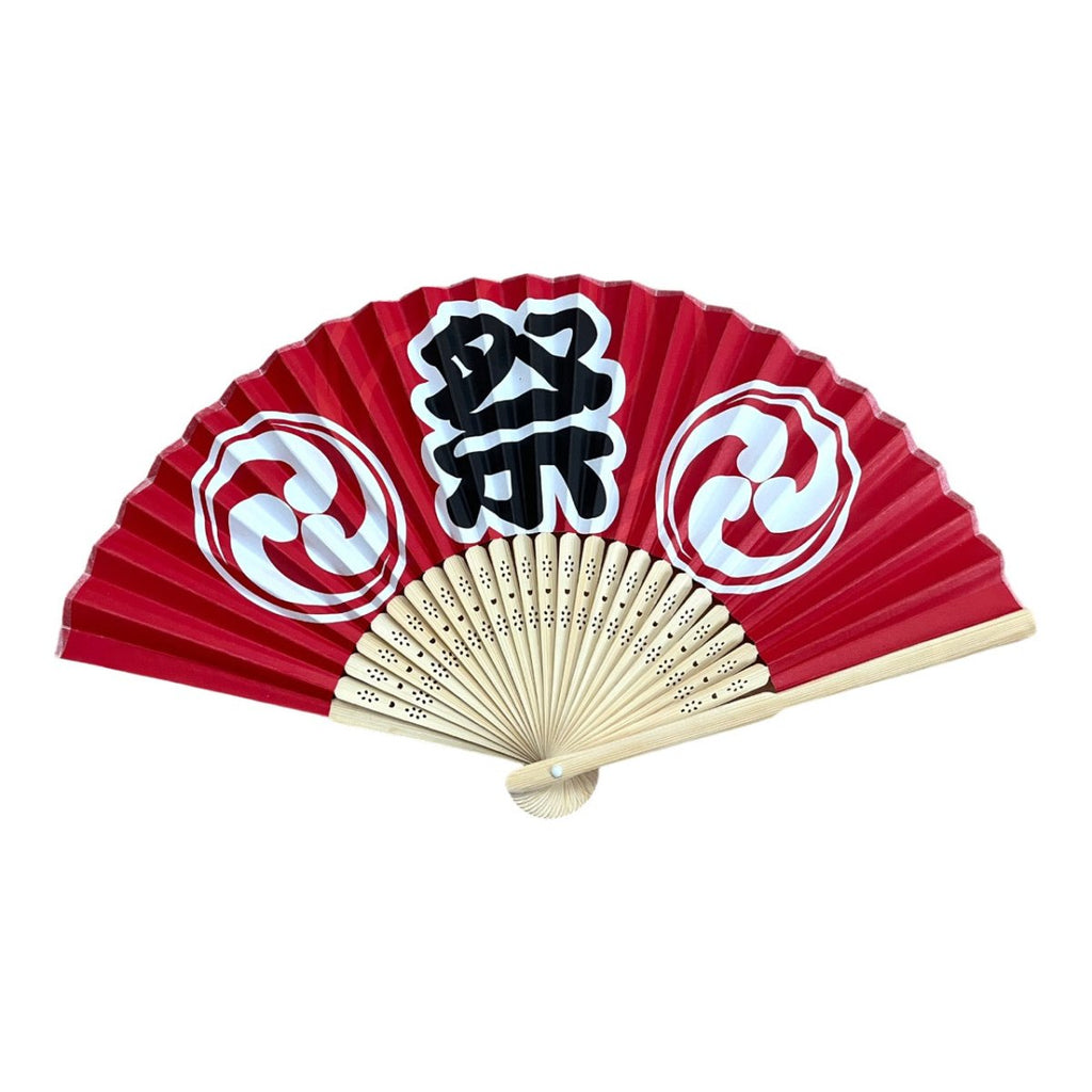 Sensu Fan Red Matsuri - shimazakura