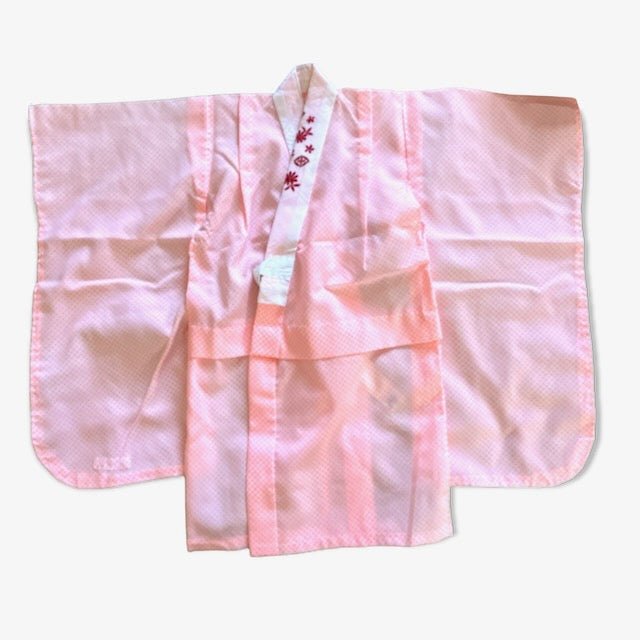 USED (Girls) 753 Hifu Kimono set 3yrs #K004 (FREE SHIPPING) - shimazakura