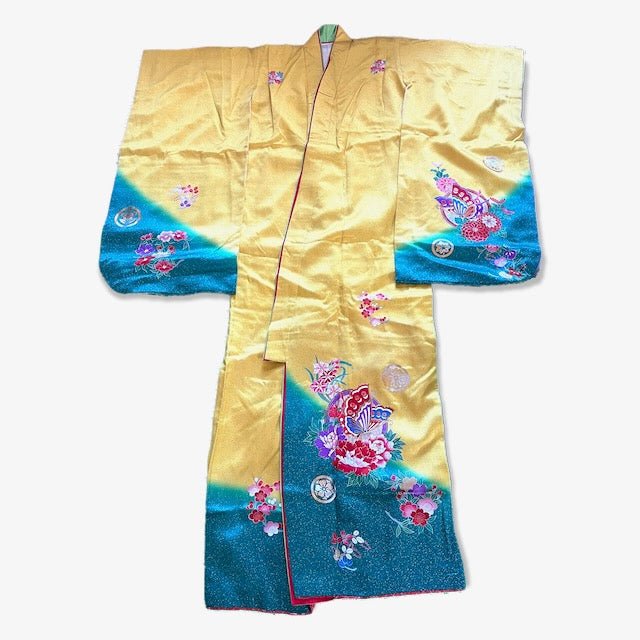 USED (Girls) 753 Kimono set 7yrs #G001 (FREE SHIPPING) - shimazakura