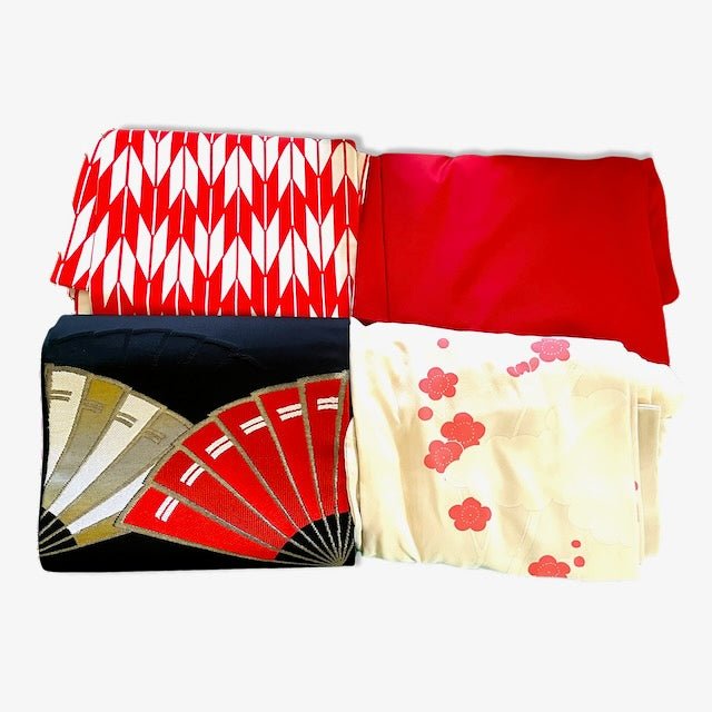 USED (Women) Kimono Obi BULK set #44 (FREE SHIPPING) - shimazakura