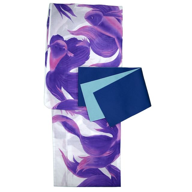 Women's Cotton Purple Goldfish Yukata - shimazakura