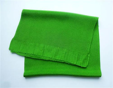 Women's Silk Chirimen Green Obiage - shimazakura